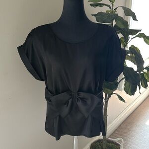SEDUCTION BLACK TONAL BOW FRONT TOP